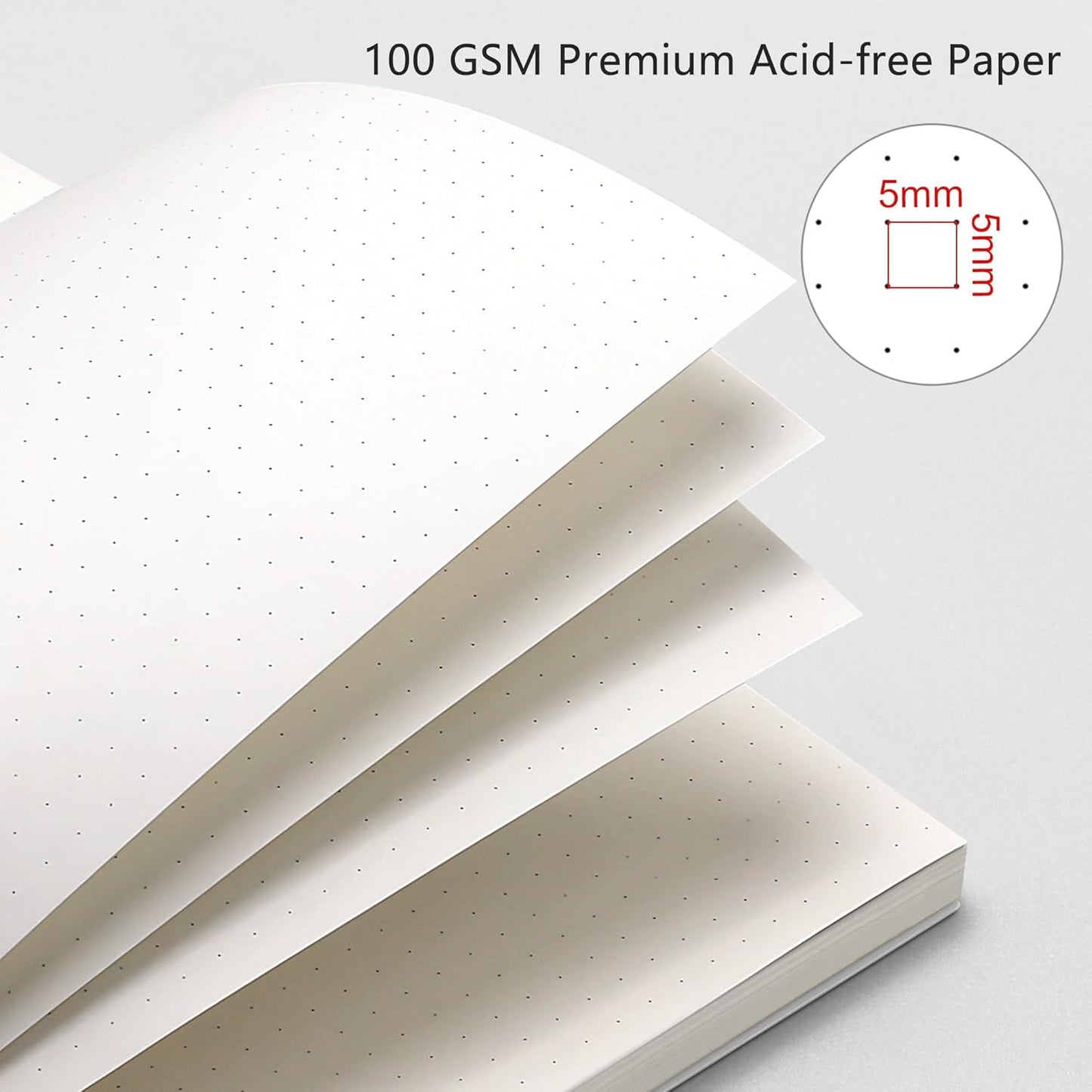 Notebook, 2-3 Pack, 160 Pages per Pack, B5 Medium Size (7.6'' × 10''), 100 GSM Thick Paper